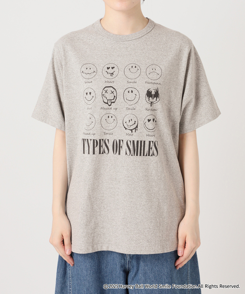 OUT OF FRAMe 8812melangeTシャツ SMILE（Tシャツ/カットソー