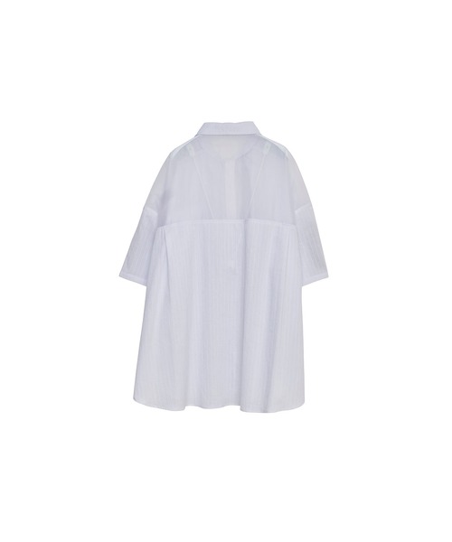 Nora Lily(ノラリリー)の「【Nora Lily】See-through Parts Switch S/S Shirt(シャツ/ブラウス・メンズ・ホワイト/スカイブルー/ブラック・FREE)」の10枚目の写真