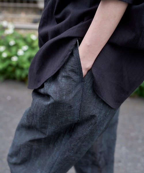 Nora Lily(ノラリリー)の「【Nora Lily】See-through Parts Switch S/S Shirt(シャツ/ブラウス・メンズ・ホワイト/スカイブルー/ブラック・FREE)」の21枚目の写真