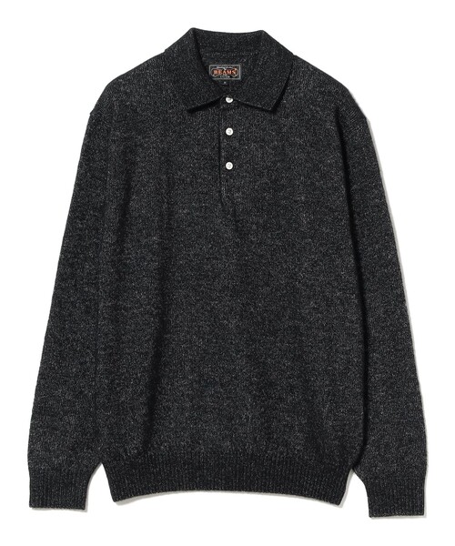 BEAMS PLUS(ビームスプラス)の「9ゲージ ウール シルク シャギー ニット ポロシャツ(ポロシャツ・メンズ・ブラック/ピンク/ゴールド・M/L/XL/S)」の10枚目の写真