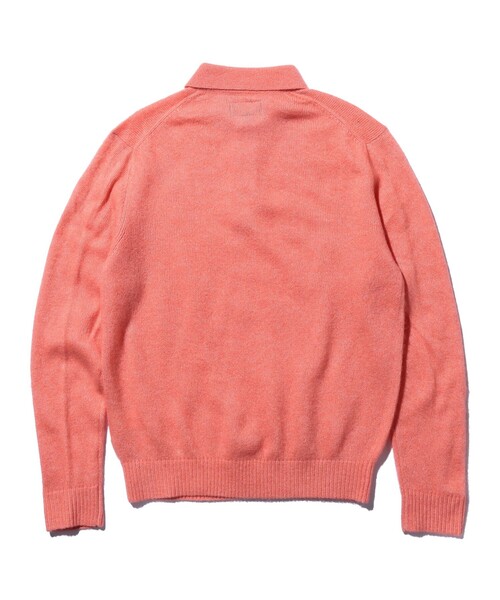 BEAMS PLUS(ビームスプラス)の「9ゲージ ウール シルク シャギー ニット ポロシャツ(ポロシャツ・メンズ・ブラック/ピンク/ゴールド・M/L/XL/S)」の18枚目の写真