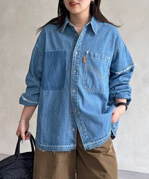 CPCM | 袖切替フリンジデニムシャツ(シャツ/ブラウス)