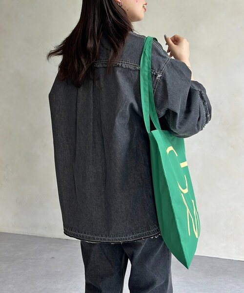 CPCM（シーピーシーエム）の「袖切替フリンジデニムシャツ（シャツ/ブラウス・レディース・ネイビー/ブラック/ブルー・FREE）」の9枚目の写真