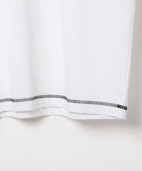GLOBAL WORK（グローバルワーク）の「フローズンTシャツ/ステッチ/575776（Tシャツ/カットソー・メンズ・ブルー/グレイッシュベージュ/ホワイト/ブラック・LARGE/SMALL/X-LARGE/MEDIUM）」の8枚目の写真