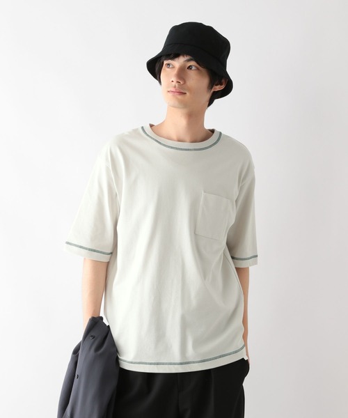 ★40%OFF【新品】アルベロベロ パッチワークTシャツカットソーグリーン　刺繍 ☆40%OFF【新品】アルベロベロ パッチワークTシャツカットソー