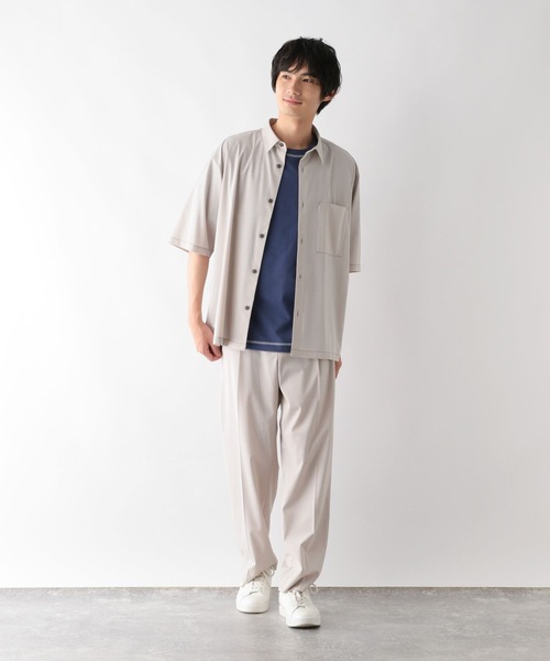 GLOBAL WORK（グローバルワーク）の「フローズンTシャツ/ステッチ/575776（Tシャツ/カットソー・メンズ・ブルー/グレイッシュベージュ/ホワイト/ブラック・LARGE/SMALL/X-LARGE/MEDIUM）」の21枚目の写真