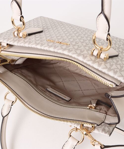 MICHAEL KORS(マイケルコース)の「MARILYN MD SATCHEL サッチェル(ハンドバッグ・レディース・ベージュ系その他・FREE)」の4枚目の写真