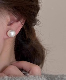 YU-KA:パールスタッドピアス Pearl stud pierce
