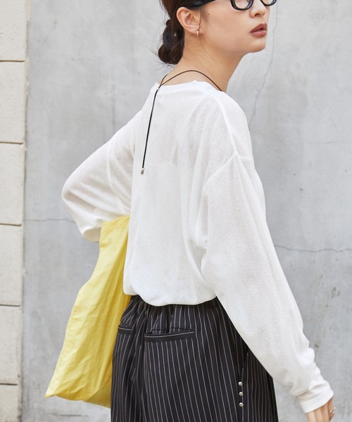 トップス shio スマートウォッシュ】フローティ シアートップス MONO-MART