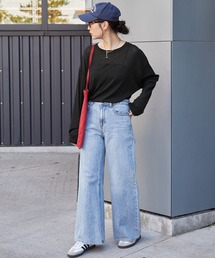 MONO-MART（モノマート）の「【スマートウォッシュ】フローティ シアートップス（Tシャツ/カットソー）」
