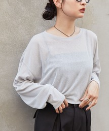MONO-MART（モノマート）の「【スマートウォッシュ】フローティ シアートップス（Tシャツ/カットソー）」
