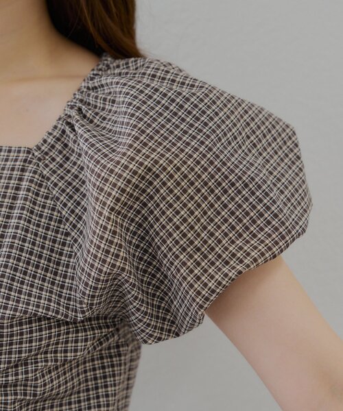 Another Branch olive des olive（アナザーブランチオリーブデオリーブ）の「WZIPドロストブラウス（Tシャツ/カットソー・レディース・ストライプ/ブラック系その他/ブラウン系その他・FREE）」の17枚目の写真