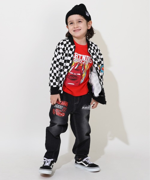 Disney（ディズニー）の「ディズニー カーズ ブラックデニムロングパンツ 0719K（デニムパンツ・キッズ・レッド系9・100cm/110cm/120cm/130cm/90cm）」の10枚目の写真