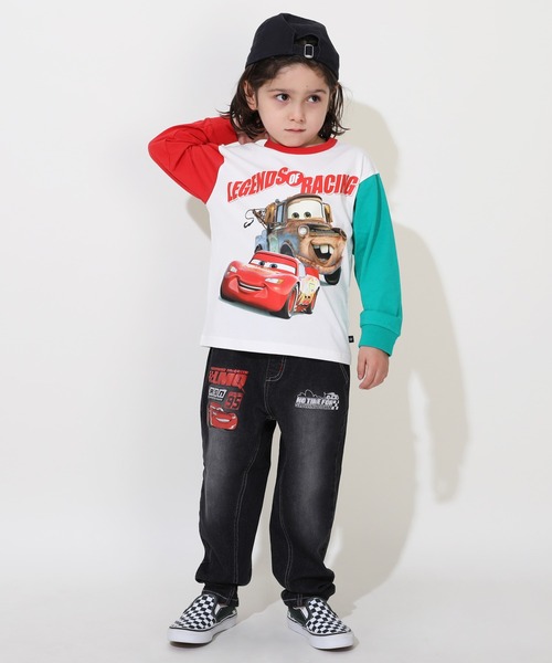 Disney（ディズニー）の「ディズニー カーズ ブラックデニムロングパンツ 0719K（デニムパンツ・キッズ・レッド系9・100cm/110cm/120cm/130cm/90cm）」の14枚目の写真