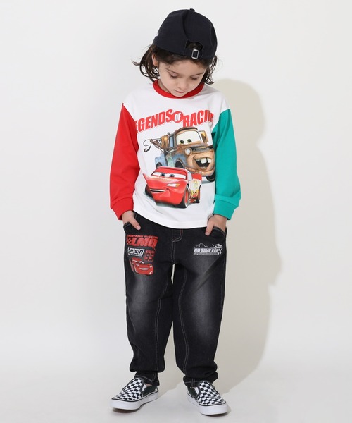 Disney（ディズニー）の「ディズニー カーズ ブラックデニムロングパンツ 0719K（デニムパンツ・キッズ・レッド系9・100cm/110cm/120cm/130cm/90cm）」の15枚目の写真