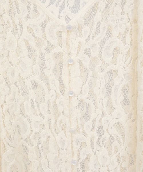 earth music&ecology（アースミュージックアンドエコロジー）の「起毛レースレイヤードキャミワンピース（ワンピース・レディース・ブラック/アイボリー・FREE）」の22枚目の写真