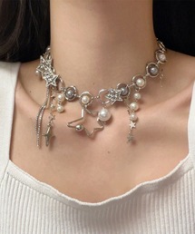 HALEY PESCA（ヘーリーペスカ）の「HALEY PESCA/スター×パール　ボリュームネックレス（ネックレス）」