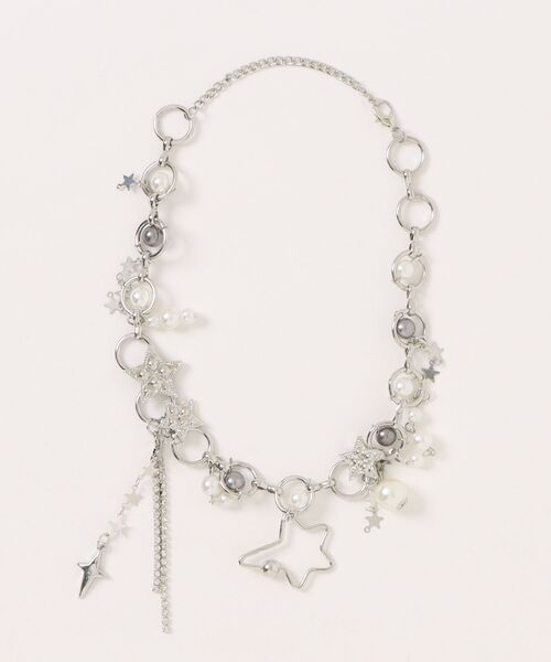 HALEY PESCA（ヘーリーペスカ）の「HALEY PESCA/スター×パール　ボリュームネックレス（ネックレス・レディース・シルバー・FREE）」の6枚目の写真