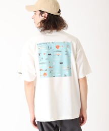 Jonas Claesson（ジョナスクレアッソン）の「【限定アート】Jonas Claesson ・Columbia／メンズ クレストトゥバレー グラフィック ショートスリーブ Tシャツ UVカット／コロンビア（Tシャツ/カットソー）」