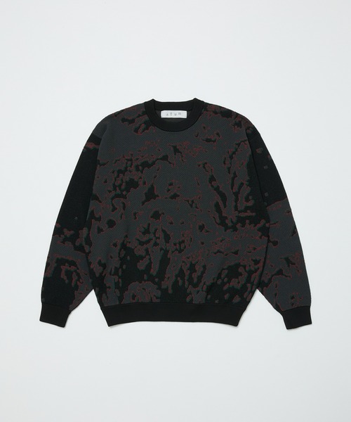 BAL（バル）の「JACQUARD PATTERN CREWNECK SWEATER（ニット/セーター・メンズ・セージグリーン/ブラウン/ブラック・3/2/1）」の8枚目の写真