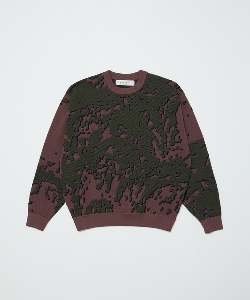 BAL（バル）の「JACQUARD PATTERN CREWNECK SWEATER（ニット/セーター・メンズ・セージグリーン/ブラウン/ブラック・3/2/1）」の10枚目の写真