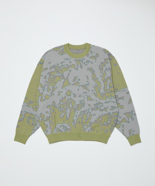 BAL（バル）の「JACQUARD PATTERN CREWNECK SWEATER（ニット/セーター・メンズ・セージグリーン/ブラウン/ブラック・3/2/1）」の12枚目の写真