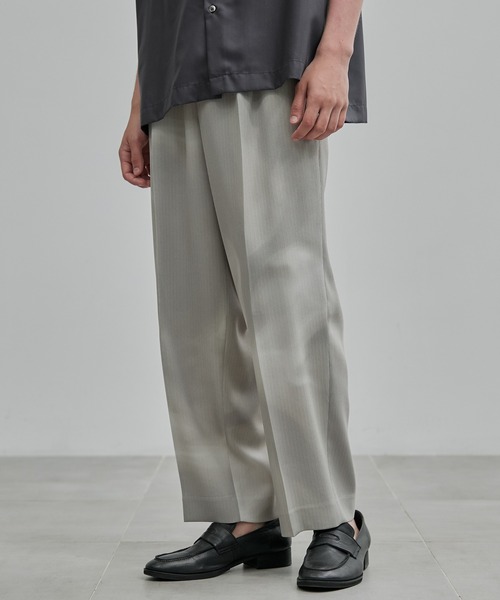 セール】COLD DRY GRADATION PLEATS 2タックイージーパンツ
