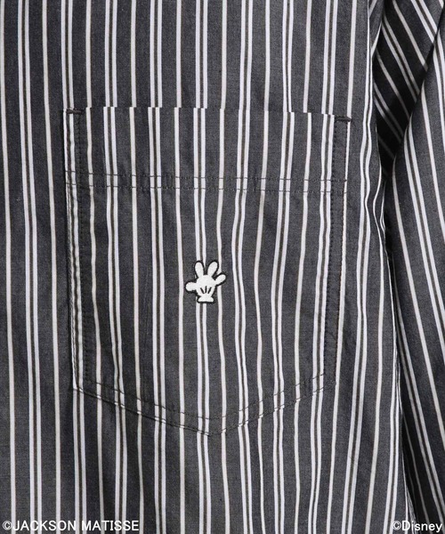 JACKSON MATISSE（ジャクソンマティス）の「【JACKSON MATISSE/BAYFLOW】「ミッキーマウス」デザインシャツ（シャツ/ブラウス・メンズ・ブラック/ブルー・MEDIUM/LARGE）」の4枚目の写真