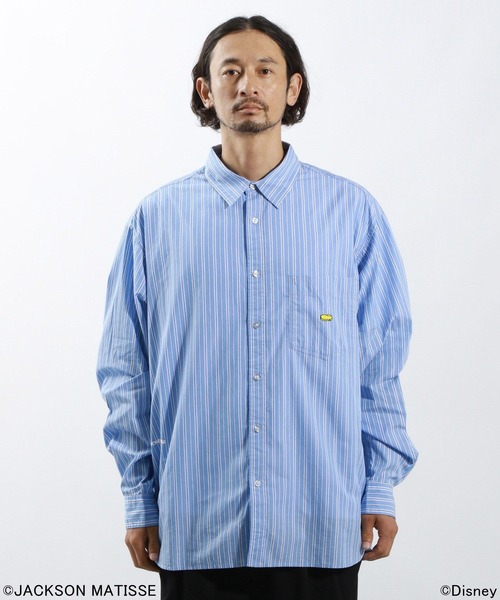 JACKSON MATISSE（ジャクソンマティス）の「【JACKSON MATISSE/BAYFLOW】「ミッキーマウス」デザインシャツ（シャツ/ブラウス・メンズ・ブラック/ブルー・MEDIUM/LARGE）」の9枚目の写真