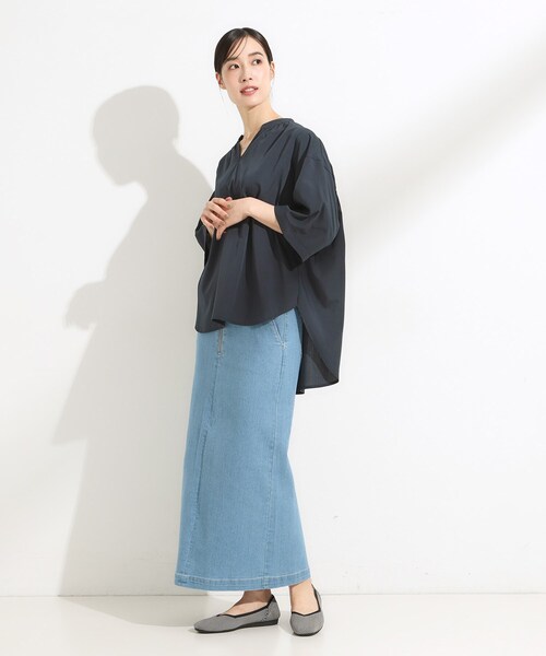 SHOO・LA・RUE（シューラルー）の「【22.5cm-24.5cm】洗えてさらさらニットパンプス（パンプス・レディース・ベージュ系その他6/ブルー/ブラック系3/レッド系1/ブラック・25/35/45）」の19枚目の写真