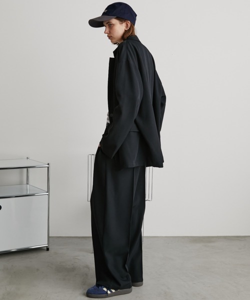 Auntie Rosa Holiday（アンティローザホリデー）の「オーバーサイズテーラードジャケット / セットアップ対応（テーラードジャケット・レディース・ネイビー/ブラウン/ブラック/ベージュ/グレー・FREE）」の17枚目の写真