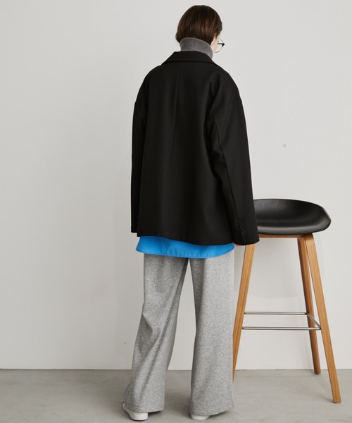 ブラック テーラードジャケット オーバーサイズ MinoriTY オーバーサイズ テーラードジャケット メンズ 秋 ブレザー