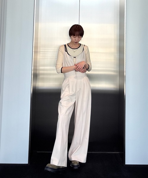 Ameri(アメリ)の「COLOR SCHEME SET TOP(その他トップス・レディース・アイボリー/ブラック/カーキ・FREE)」の7枚目の写真