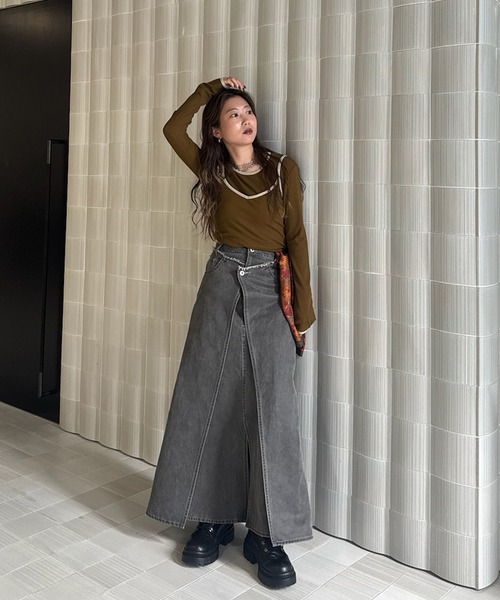 Ameri(アメリ)の「COLOR SCHEME SET TOP(その他トップス・レディース・アイボリー/ブラック/カーキ・FREE)」の14枚目の写真