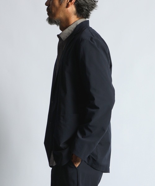 The DUFFER of ST.GEORGE(ザダファーオブセントジョージ)の「SETUP DOT MESH JACKET:ドットメッシュ調 セットアップジャケット(テーラードジャケット・メンズ・ネイビー/チャコールグレー・X-LARGE/LARGE/MEDIUM)」の7枚目の写真