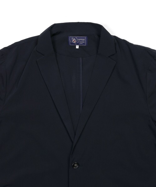 The DUFFER of ST.GEORGE(ザダファーオブセントジョージ)の「SETUP DOT MESH JACKET:ドットメッシュ調 セットアップジャケット(テーラードジャケット・メンズ・ネイビー/チャコールグレー・X-LARGE/LARGE/MEDIUM)」の12枚目の写真