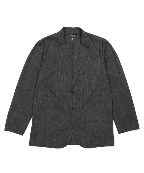 The DUFFER of ST.GEORGE(ザダファーオブセントジョージ)の「SETUP DOT MESH JACKET:ドットメッシュ調 セットアップジャケット(テーラードジャケット・メンズ・ネイビー/チャコールグレー・X-LARGE/LARGE/MEDIUM)」の9枚目の写真