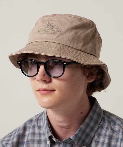 Eddie Bauer(エディーバウアー)の「コットンツイル ロゴ バケットハット(ハット・メンズ・ネイビー/ベージュ/ブラック/サファリグリーン/ブラウン/ピンク・F)」の13枚目の写真