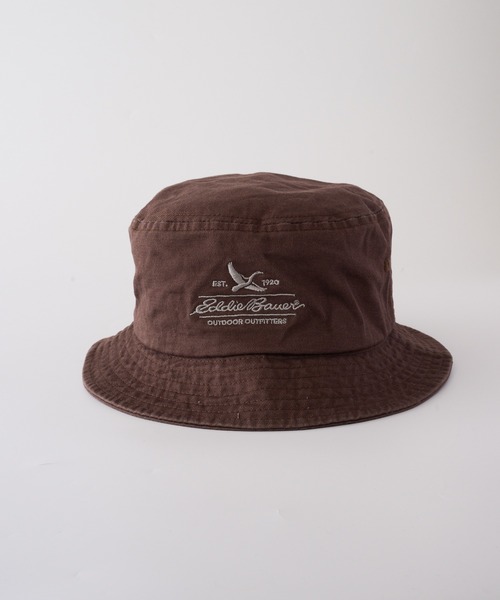 Eddie Bauer(エディーバウアー)の「コットンツイル ロゴ バケットハット(ハット・メンズ・ネイビー/ベージュ/ブラック/サファリグリーン/ブラウン/ピンク・F)」の16枚目の写真