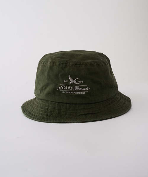 Eddie Bauer(エディーバウアー)の「コットンツイル ロゴ バケットハット(ハット・メンズ・ネイビー/ベージュ/ブラック/サファリグリーン/ブラウン/ピンク・F)」の18枚目の写真