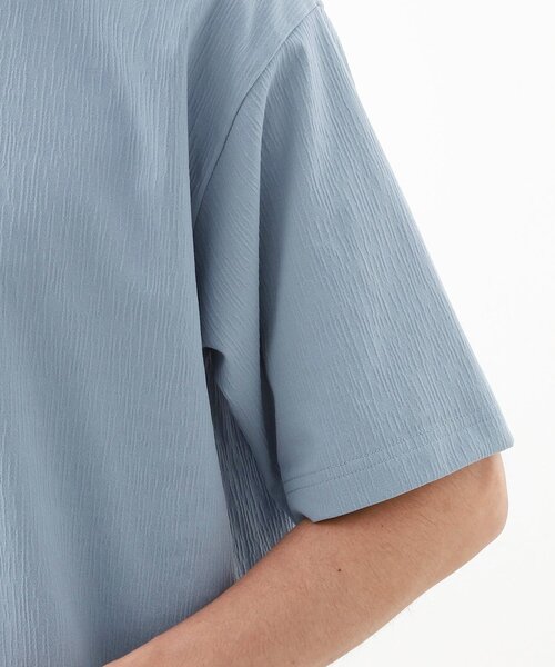 THE SHOP TK （ザ ショップ ティーケー ）の「楊柳フェイクレイヤード半袖Tシャツ 【吸水速乾/毛玉になりにくい/洗濯機OK】（Tシャツ/カットソー・メンズ・ブルー/チャコールグレー/ダークブラウン・04/03/02）」の21枚目の写真