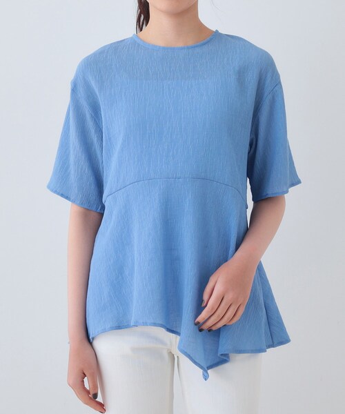 INDIVI(インディヴィ)の「【洗える】ペプラムトップス(Tシャツ/カットソー・レディース・サックスブルー/ブラック/オフホワイト・05/13/15 /38)」の15枚目の写真