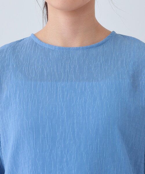 INDIVI(インディヴィ)の「【洗える】ペプラムトップス(Tシャツ/カットソー・レディース・サックスブルー/ブラック/オフホワイト・05/13/15 /38)」の18枚目の写真