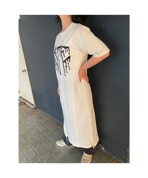 WORLD WIDE LOVE!（ワールドワイドラブ）の「切り替えロングワンピース（ワンピース・レディース・ホワイト/グリーン/ブラック・1）」の2枚目の写真