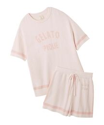 【即日発送】ジェラートピケ　gelatopiqué ルームウェア　半袖 HOMME】【接触冷感】レーヨン夏祭りプリントTシャツ&トハーフ