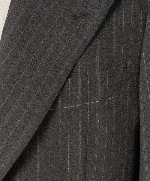 UNITED ARROWS（ユナイテッドアローズ）の「MARZOTTO/アムンゼン ４ボタン ダブル テーラードジャケット R-MODEL（セットアップ・メンズ・モカ・46/50/48）」の12枚目の写真