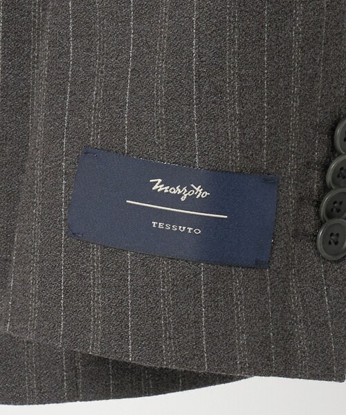 UNITED ARROWS（ユナイテッドアローズ）の「MARZOTTO/アムンゼン ４ボタン ダブル テーラードジャケット R-MODEL（セットアップ・メンズ・モカ・46/50/48）」の17枚目の写真