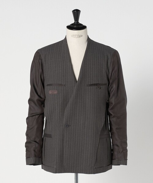 UNITED ARROWS（ユナイテッドアローズ）の「MARZOTTO/アムンゼン ４ボタン ダブル テーラードジャケット R-MODEL（セットアップ・メンズ・モカ・46/50/48）」の19枚目の写真