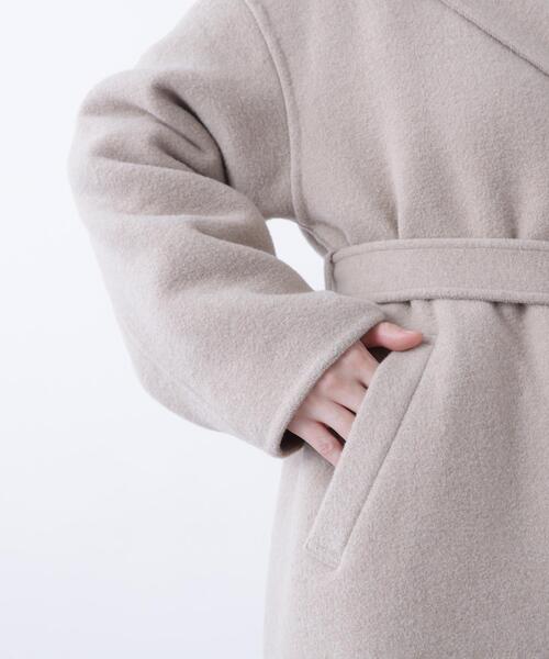 NATURAL BEAUTY BASIC（ナチュラルビューティーベーシック）の「◇フーデッドロングコート（その他アウター・レディース・ベージュ/ネイビー/グレー系その他・SMALL/MEDIUM/P/S）」の16枚目の写真