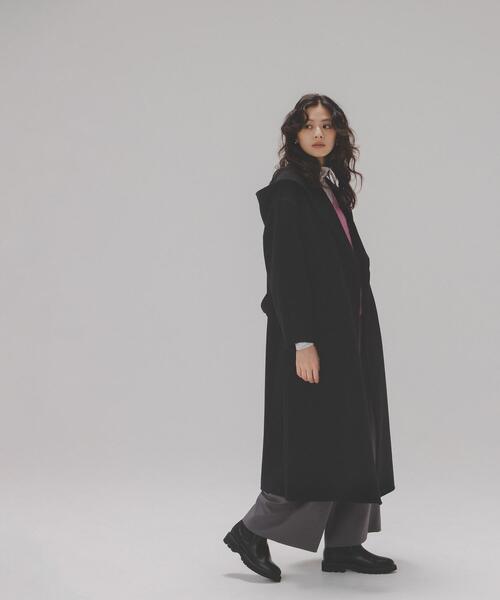 NATURAL BEAUTY BASIC（ナチュラルビューティーベーシック）の「◇フーデッドロングコート（その他アウター・レディース・ベージュ/ネイビー/グレー系その他・SMALL/MEDIUM/P/S）」の21枚目の写真